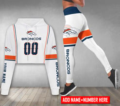 Denver Broncos Personalized Combo Croptop Hoodie And Leggings BGLG367+BG2CHD367