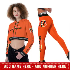 Cincinnati Bengals Personalized Croptop Hoodie And Leggings BG285