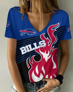 Buffalo Bills V-neck Women T-shirt BG742