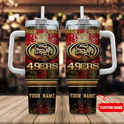 San Francisco 49ers Personalized Limited Edition Sport Fan Gift 40oz Tumbler AZC40OZT106