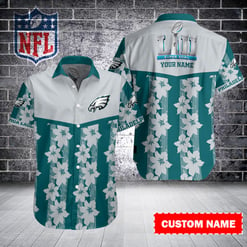 Philadelphia Eagles Personalized Button Shirt BB696