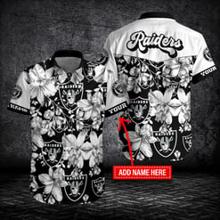 Las Vegas Raiders Personalized Button Shirt BB388