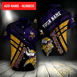 Minnesota Vikings Personalized Button Shirt BG667