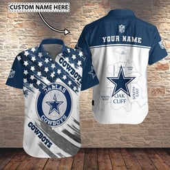 Dallas Cowboys Personalized Button Shirt BB546