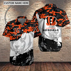 Cincinnati Bengals Personalized Button Shirt BG989