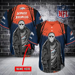 Denver Broncos Personalized Baseball Jersey BG296