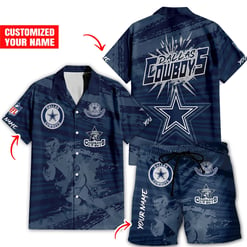 Dallas Cowboys Combo Hawaiian Shirt and Shorts HSAS0027