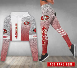 San Francisco 49ers Personalized Combo Croptop Hoodie And Leggings AZCLG112+AZC2CHD112