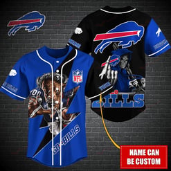 Buffalo Bills Personalized Baseball Jersey BG470