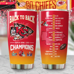 Kansas City Chiefs Back To Back Champions Super Bowl LVIII Tumbler BGTUM715