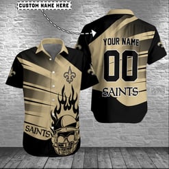 New Orleans Saints Personalized Button Shirt BB1034