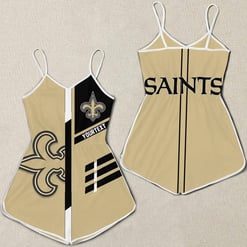 New Orleans Saints Women Romper Jumpsuit 3D Printed S050