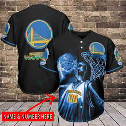 Golden State Warriors Personalized Baseball Jersey BG237