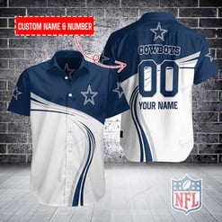 Dallas Cowboys Personalized Button Shirt BB300