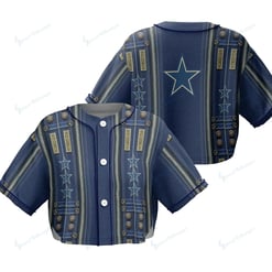 Dallas Cowboys Crop Top Baseball Jersey 140