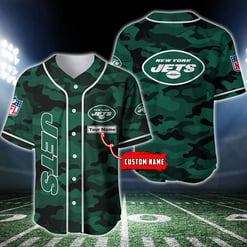 New York Jets Personalized Baseball Jersey BG209