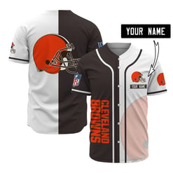 Cleveland Browns Personalized Baseball Jersey 507