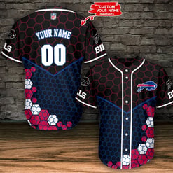 Buffalo Bills Personalized Baseball Jersey BG457