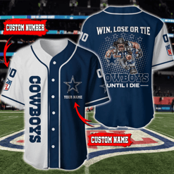 Dallas Cowboys Personalized Baseball Jersey BG570