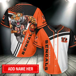 Cincinnati Bengals Personalized Baseball Jersey BG274