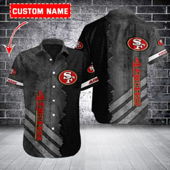 San Francisco 49ers Personalized Button Shirt BB993