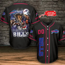 Buffalo Bills Personalized Baseball Jersey BG556