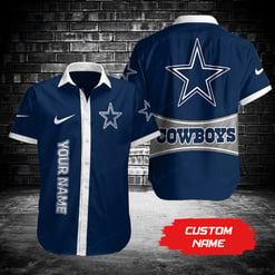 Dallas Cowboys Personalized Button Shirt BG992