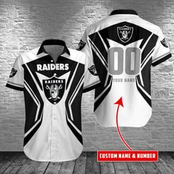 Las Vegas Raiders Personalized Button Shirt BG893