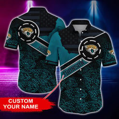 Jacksonville Jaguars Personalized Button Shirt and T-shirt BG173