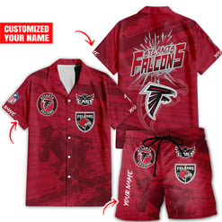 Atlanta Falcons Combo Hawaiian Shirt and Shorts HSAS0013