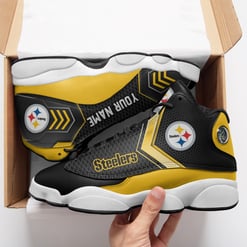 Pittsburgh Steelers Personalized AJD13 Sneakers 14