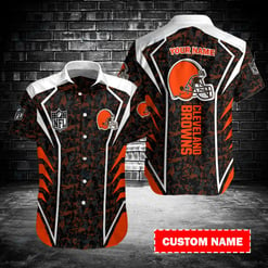 Cleveland Browns Personalized Button Shirt BB134