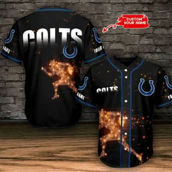 Indianapolis Colts Personalized Baseball Jersey BG856