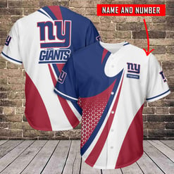 New York Giants Personalized Baseball Jersey BG727