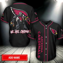 Arizona Cardinals Personalized Baseball Jersey BG272