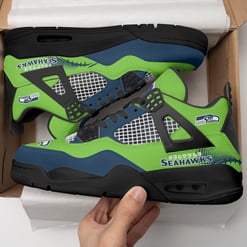 Seattle Seahawks AJ4 Sneaker BG251