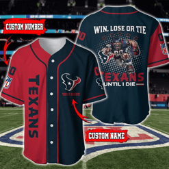 Houston Texans Personalized Baseball Jersey BG574