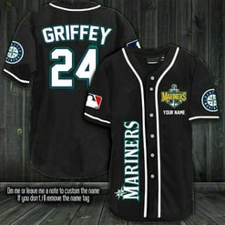 Ken Griffey Seattle Mariners Fanmade Personalized Baseball Jersey Shirt 177