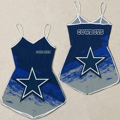 Dallas Cowboys Women Romper Jumpsuit 3D Printed S006