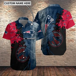 New England Patriots Personalized Button Shirt BG987