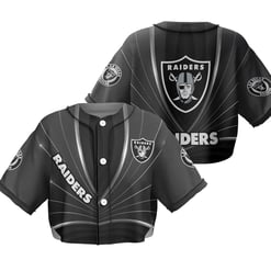 Las Vegas Raiders Crop Top Baseball Jersey 43