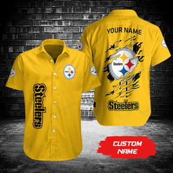 Pittsburgh Steelers Personalized Button Shirt BB008