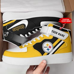 Pittsburgh Steelers Personalized High AF1 Sneakers BG10