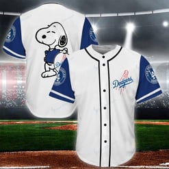 Snoopy-Los Angeles Dodgers Baseball Jersey 14