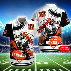 Cincinnati Bengals Personalized Button Shirt BB397