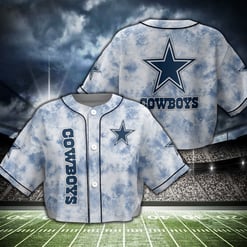 Dallas Cowboys Crop Top Baseball Jersey 23