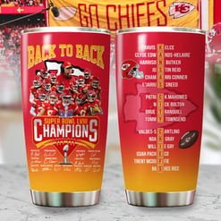 Kansas City Chiefs Back To Back Champions Super Bowl LVIII Tumbler BGTUM714