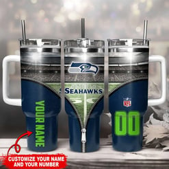 Seattle Seahawks Personalized Limited Edition Sport Fan Gift 40oz Tumbler AZC40OZT139