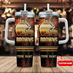 Cleveland Browns Personalized Limited Edition Sport Fan Gift 40oz Tumbler AZC40OZT086