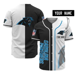 Carolina Panthers Personalized Baseball Jersey 506